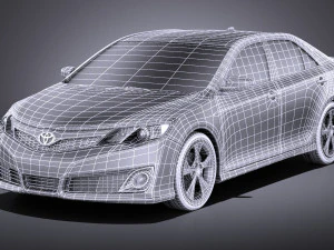 Toyota Camry SE 2013 USA vray 3D Model