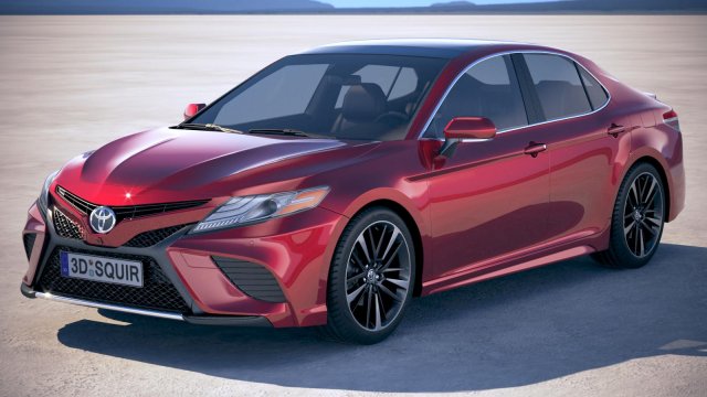 Toyota Camry SE 2018 Modelo 3D .c4d .max .obj .3ds .fbx .stl .blend