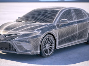 Toyota Camry SE 2018 Modelo 3D