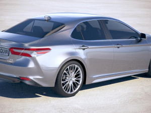 Toyota Camry SE Hybrid 2018 3D-Modell