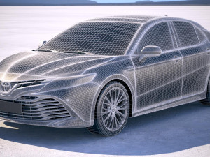 Toyota Camry SE Hybrid 2018 3D-Modell