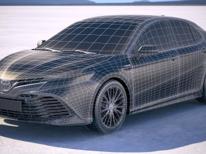 Toyota Camry SE Hybrid 2018 3D-Modell
