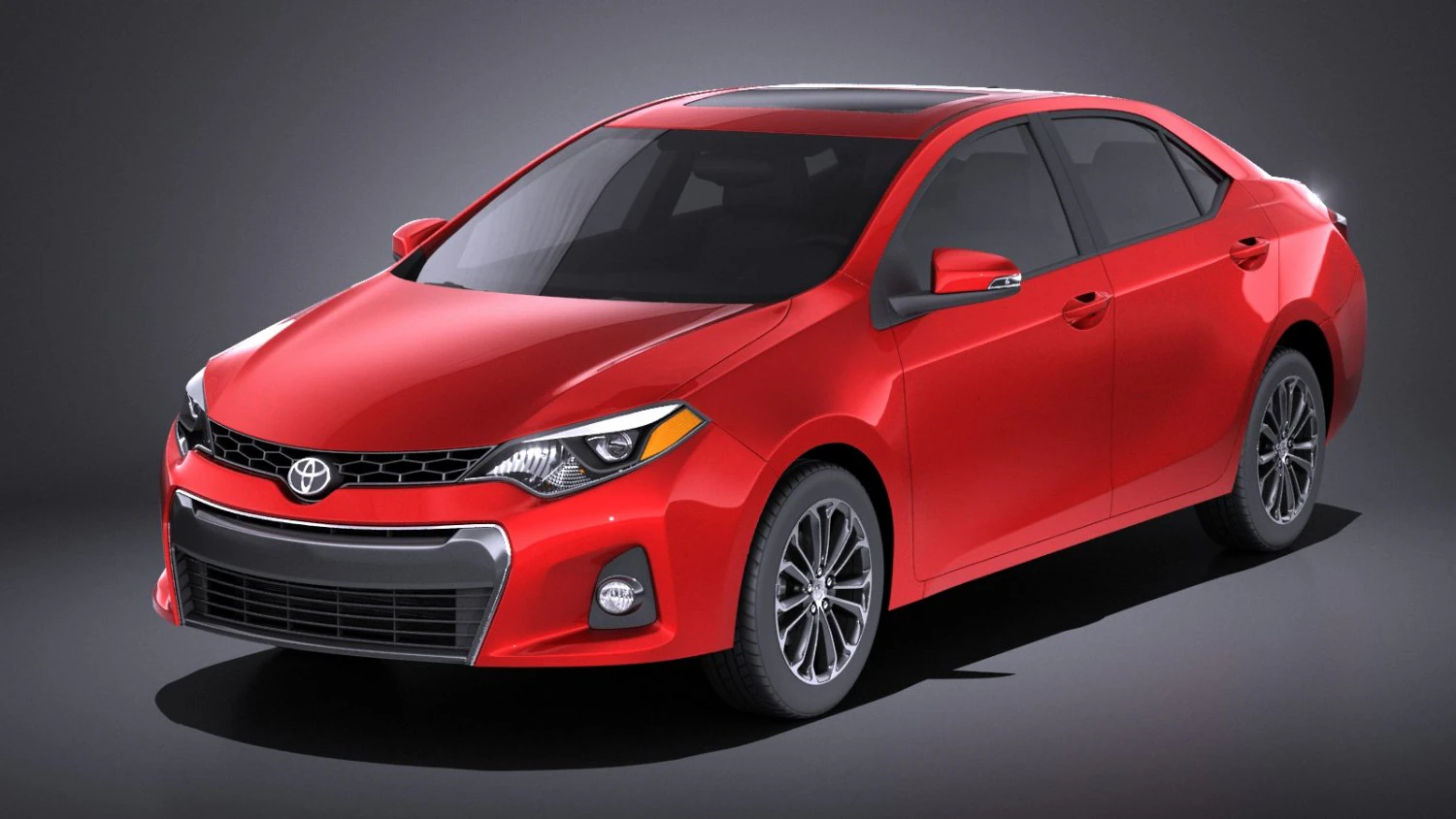 Toyota Corolla 2016 S USA 3D Model .c4d .max .obj .3ds .fbx .stl .blend 