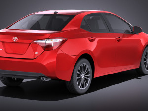 Toyota Corolla 2016 S USA Model 3D