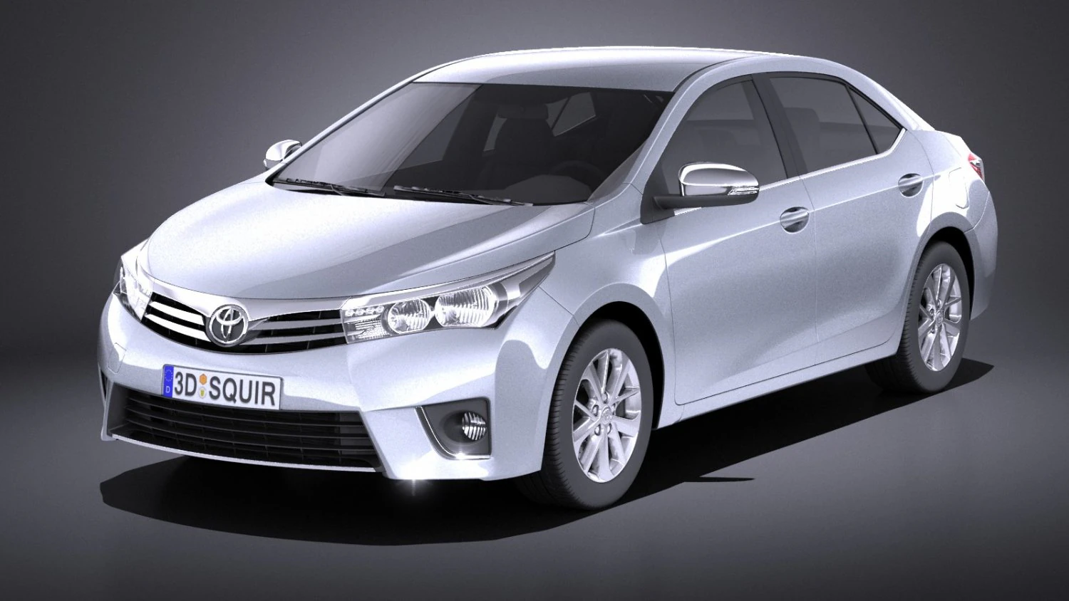Toyota Corolla EU-Version 2016 vray 3D Model .c4d .max .obj .3ds .fbx .stl .blend 