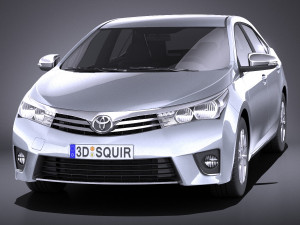Toyota Corolla EU-Version 2016 vray 3D Model