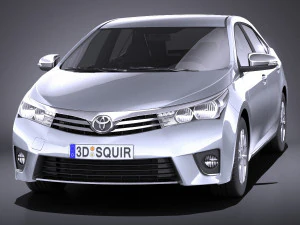 Toyota Corolla EU-Version 2016 vray 3D Model
