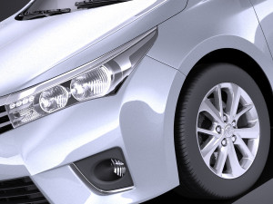 Toyota Corolla EU-Version 2016 vray 3D Model