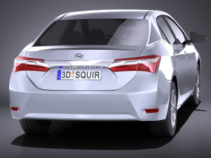 Toyota Corolla EU-Version 2016 vray 3D Model