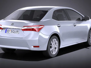 Toyota Corolla EU-Version 2016 vray 3D Model