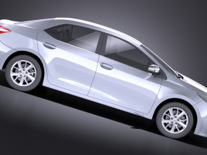 Toyota Corolla EU-Version 2016 vray 3D Model