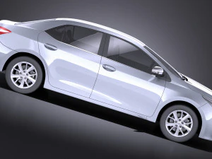 Toyota Corolla EU-Version 2016 vray 3D Model