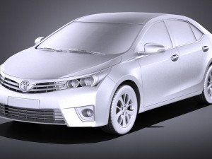 Toyota Corolla EU-Version 2016 vray 3D Model