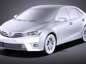 Toyota Corolla EU-Version 2016 vray 3D Model