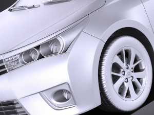 Toyota Corolla EU-Version 2016 vray 3D Model