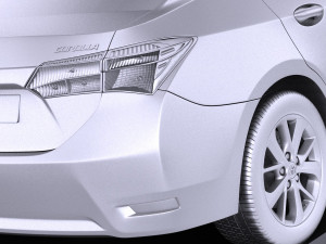 Toyota Corolla EU-Version 2016 vray 3D Model