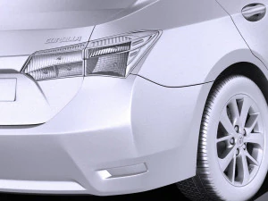 Toyota Corolla EU-Version 2016 vray 3D Model