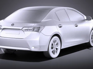 Toyota Corolla EU-Version 2016 vray 3D Model