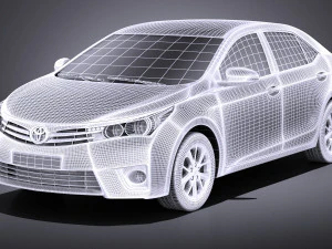 Toyota Corolla EU-Version 2016 vray 3D Model