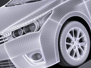 Toyota Corolla EU-Version 2016 vray 3D Model