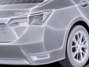 Toyota Corolla EU-Version 2016 vray 3D Model
