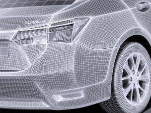 Toyota Corolla EU-Version 2016 vray 3D Model