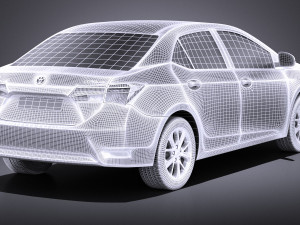 Toyota Corolla EU-Version 2016 vray 3D Model