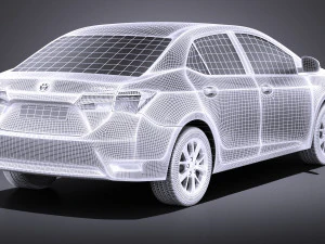 Toyota Corolla EU-Version 2016 vray 3D Model