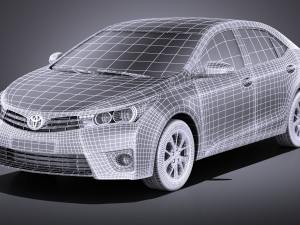 Toyota Corolla EU-Version 2016 vray 3D Model