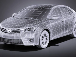 Toyota Corolla EU-Version 2016 vray 3D Model