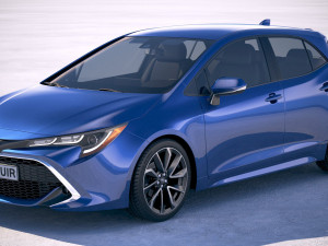 Toyota Corolla Hatchback 2019 3D Model