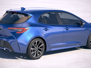 Toyota Corolla Hatchback 2019 Modello 3D