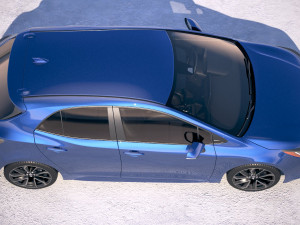 Toyota Corolla Hatchback 2019 Modello 3D