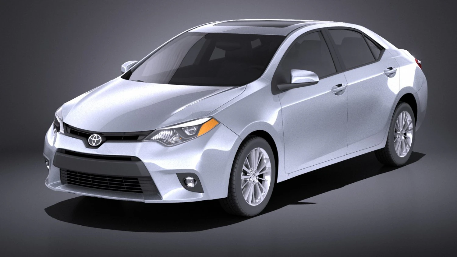 Toyota Corolla LE 2016 USA vray 3D Model .c4d .max .obj .3ds .fbx .stl .blend 