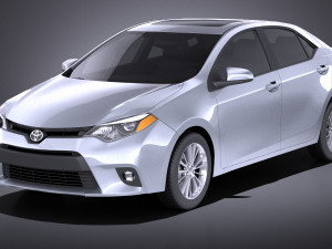 Toyota Corolla LE 2016 USA vray Modello 3D