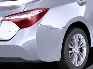 Toyota Corolla LE 2016 USA vray Modelo 3D