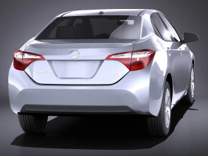 Toyota Corolla LE 2016 USA vray 3D Model