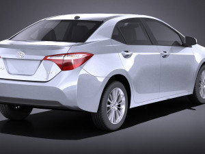 Toyota Corolla LE 2016 USA vray Modelo 3D