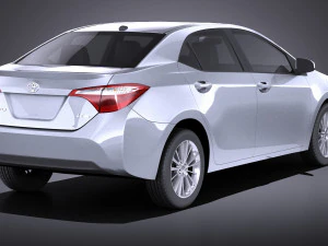Toyota Corolla LE 2016 USA vray 3D Model