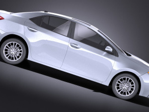 Toyota Corolla LE 2016 USA vray Modelo 3D