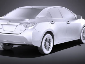 Toyota Corolla LE 2016 USA vray 3D Model