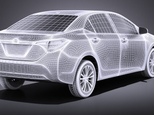 Toyota Corolla LE 2016 USA vray Modelo 3D