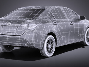 Toyota Corolla LE 2016 USA vray Modelo 3D
