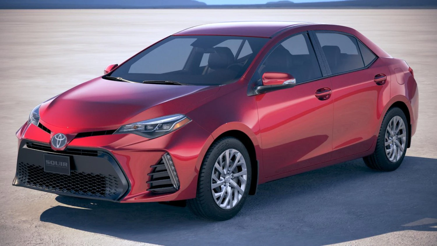 Toyota Corolla USA 2017 3D Model .c4d .max .obj .3ds .fbx .stl .blend
