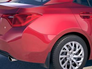 Toyota Corolla USA 2017 3D Модель