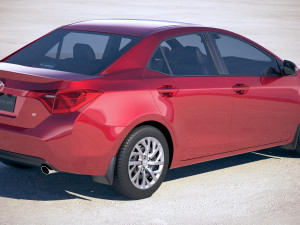 Toyota Corolla USA 2017 3D Модель