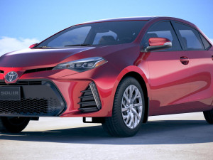 Toyota Corolla USA 2017 3D Модель