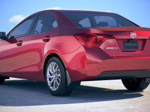 Toyota Corolla USA 2017 3D Модель