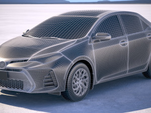 Toyota Corolla USA 2017 3D Модель