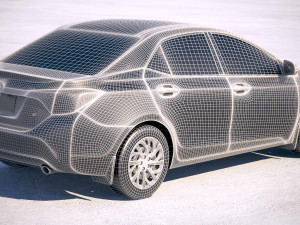 Toyota Corolla USA 2017 3D Модель